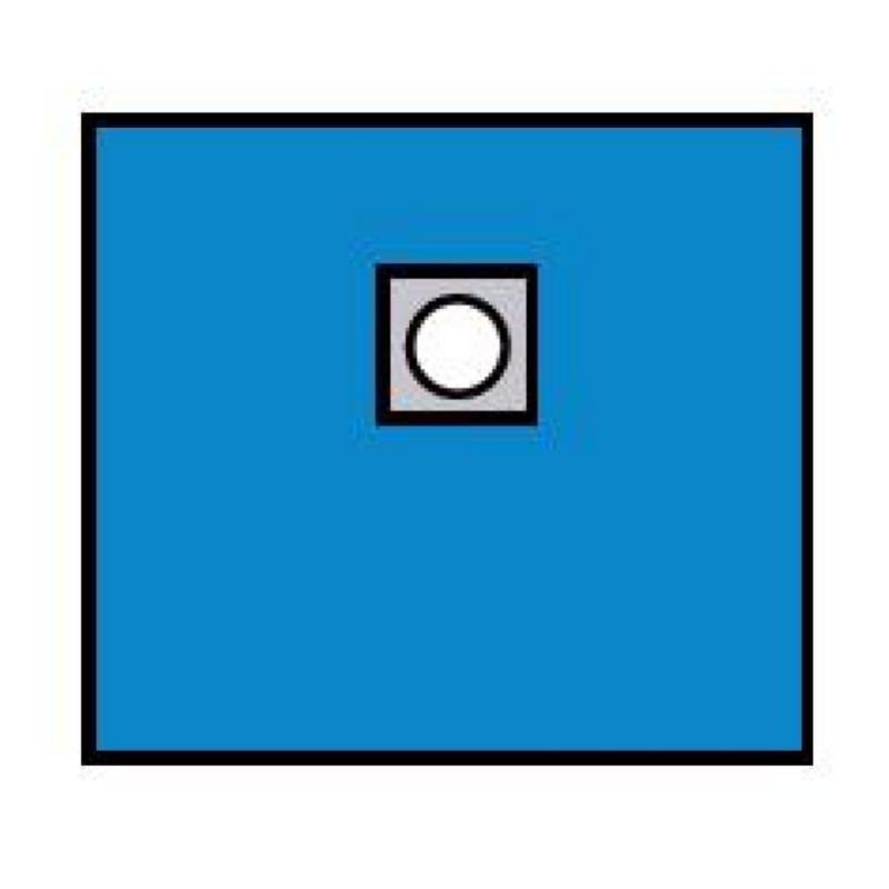 Покриття офтальмологічне 160х120 cm(см) з адгезивним отвором діаметром 7 cm(см), CMС 35g/m2(г/м2), стерильне, одноразового використання,ТМ «АХІЛЛ»